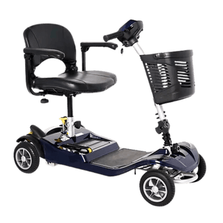 Blue Nomad 4-Wheel Mobility Scooter -  Angled View