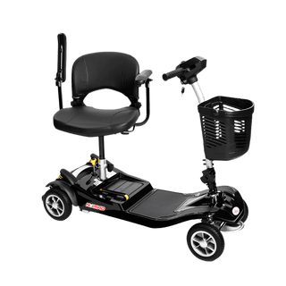 Black Nomad 4-Wheel Mobility Scooter -  Swiveled Seat