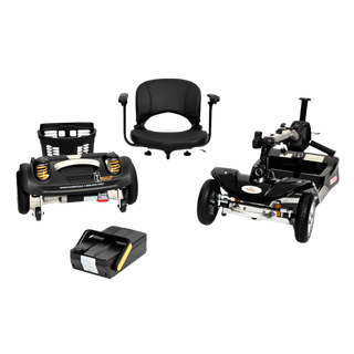 Black Nomad 4-Wheel Mobility Scooter 4 Parts