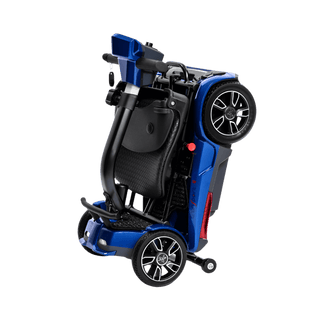 Blue 4M Mobility Scooter Folded