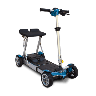 Blue EV Rider Gypsy Scooter Front View