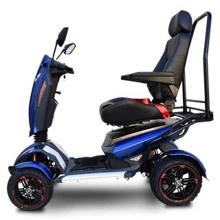 Blue EV Rider Vita Monster Scooter Side View