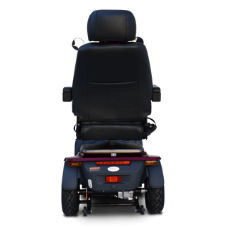 Red VitaXpress 4 Wheel All Terrain Mobility Scooter Rear View