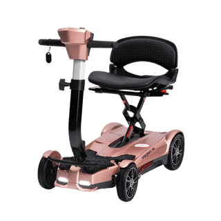 Rose Gold 4M Mobility Scooter - Angled View