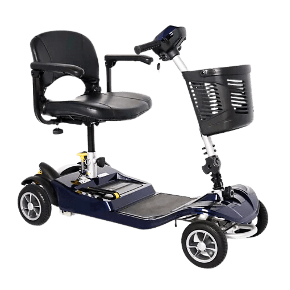 Blue Nomad 4-Wheel Mobility Scooter -  Angled View