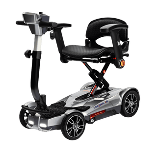 Silver 4M Mobility Scooter - Angled View