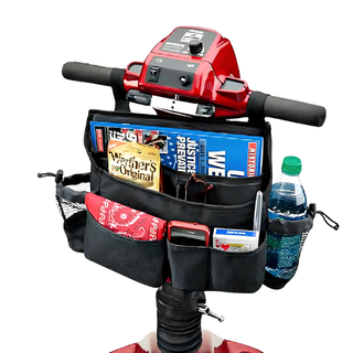 Tiller Organizer with Bottle & Cup Holder