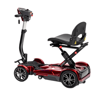 Red 4M Mobility Scooter - Side View