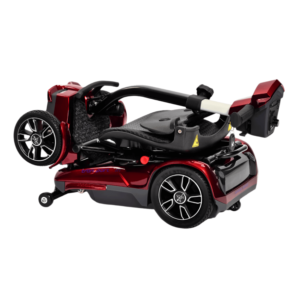Red 4M Mobility Scooter Folded