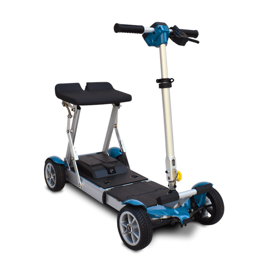Blue EV Rider Gypsy Scooter Front View