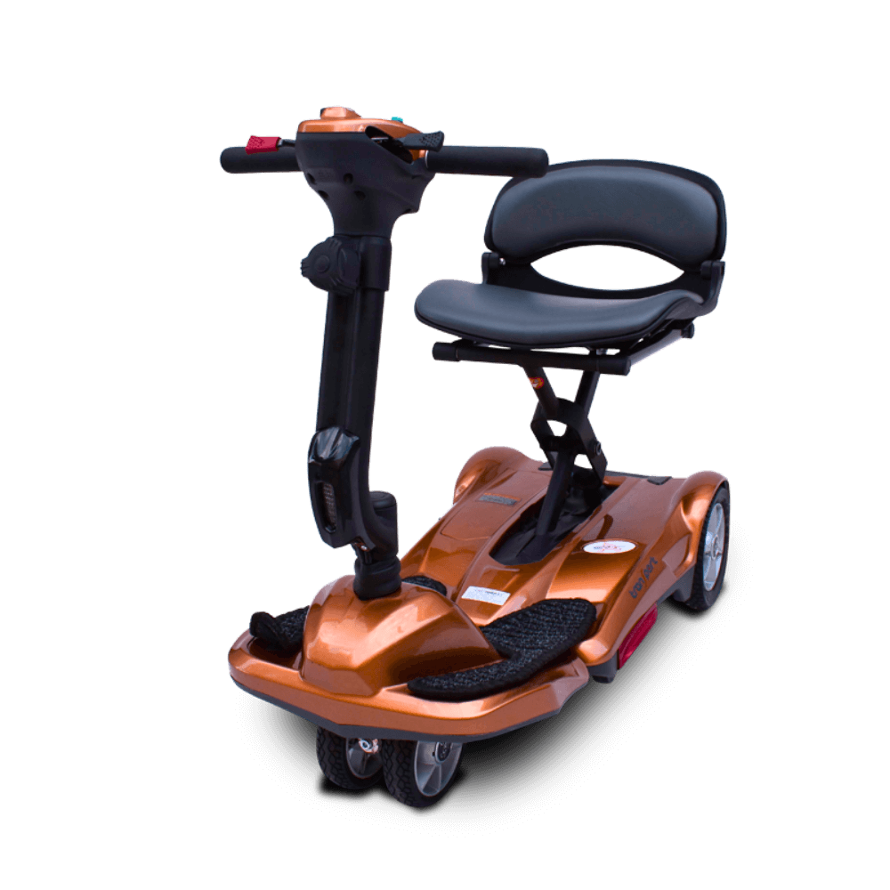 Copper EV Rider Easy Move Folding Travel Scooter Front View