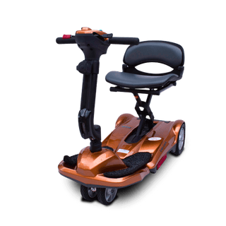 Copper EV Rider Easy Move Folding Travel Scooter Open Box Front View