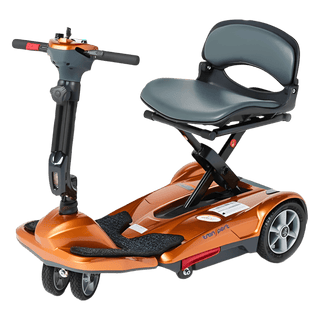Copper EV Rider Easy Move Folding Travel Scooter Open Box Side View