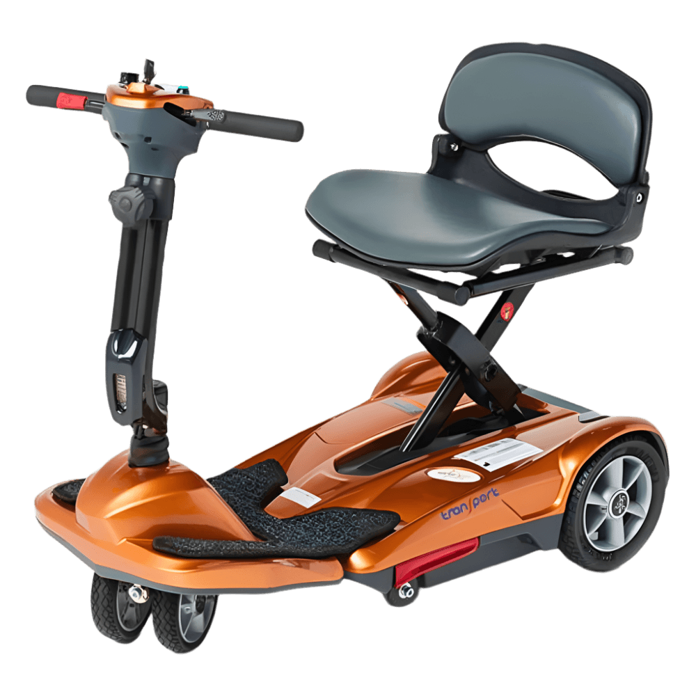 Copper EV Rider Easy Move Folding Travel Scooter Side View