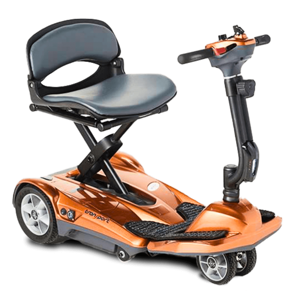 Copper Transport AF+ Mobility Scooter Open Box Angled View