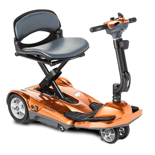 Copper Transport AF+ Mobility Scooter Open Box Angled View