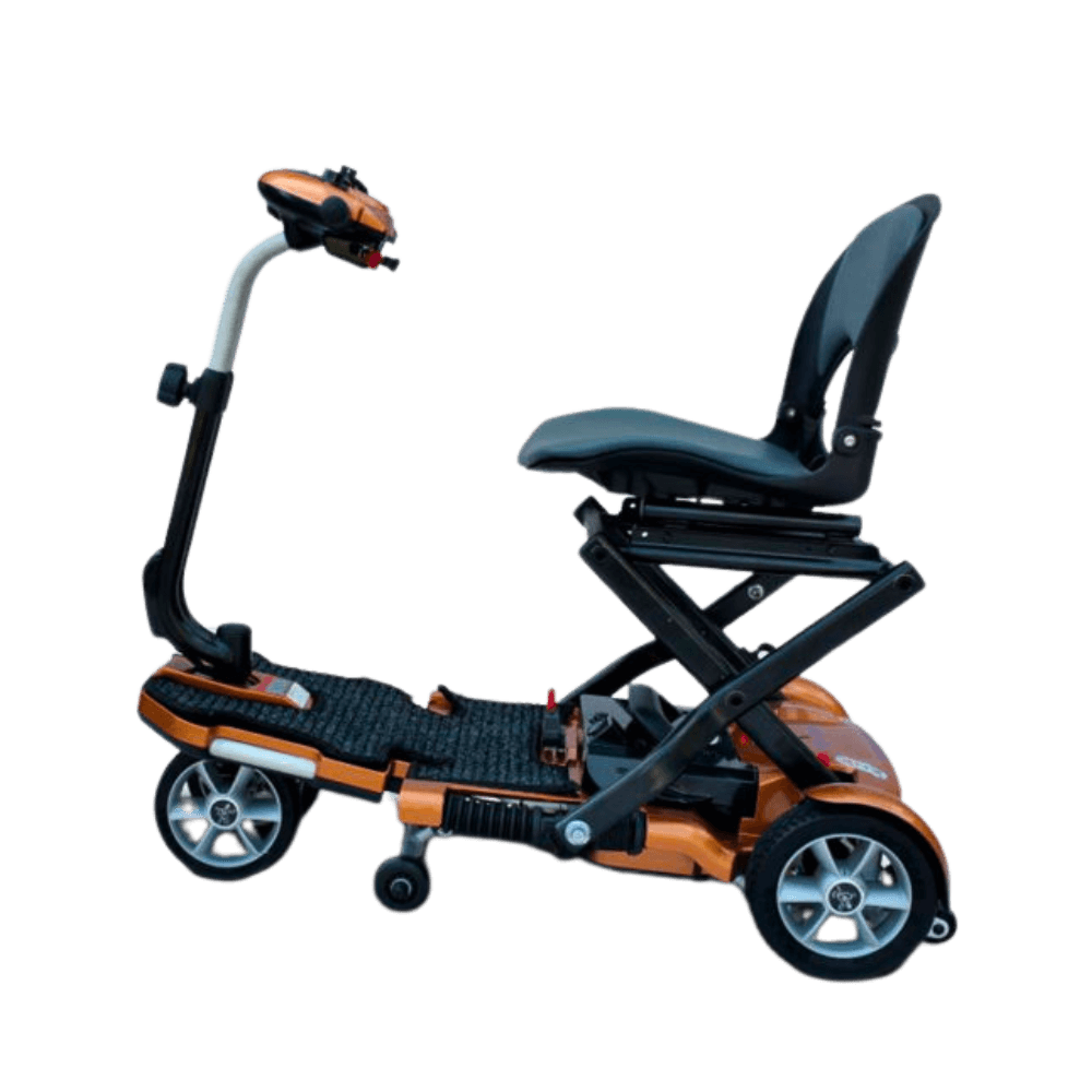 Copper Transport Plus Foldable Mobility Scooter Open Box Side View