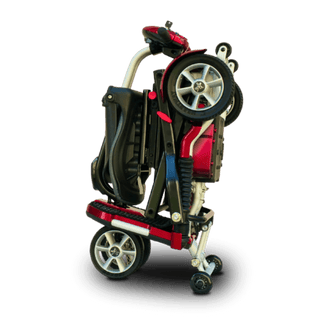 Open Box Red Folded Transport Plus Foldable Mobility Scooter 
