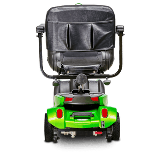 Pearl Green CityCruzer Mobility Scooter Open Box Rear View With Bag