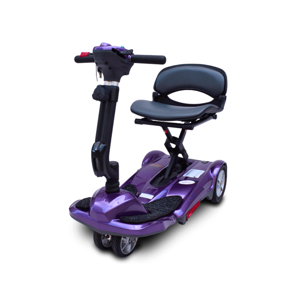 Plum EV Rider Easy Move Folding Travel Scooter Front View