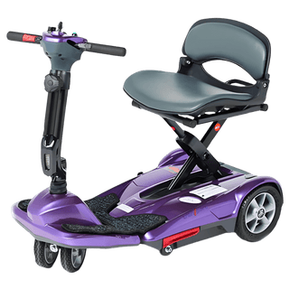 Plum EV Rider Easy Move Folding Travel Scooter Open Box Side View