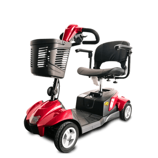 Red CityCruzer Mobility Scooter Open Box Angled View