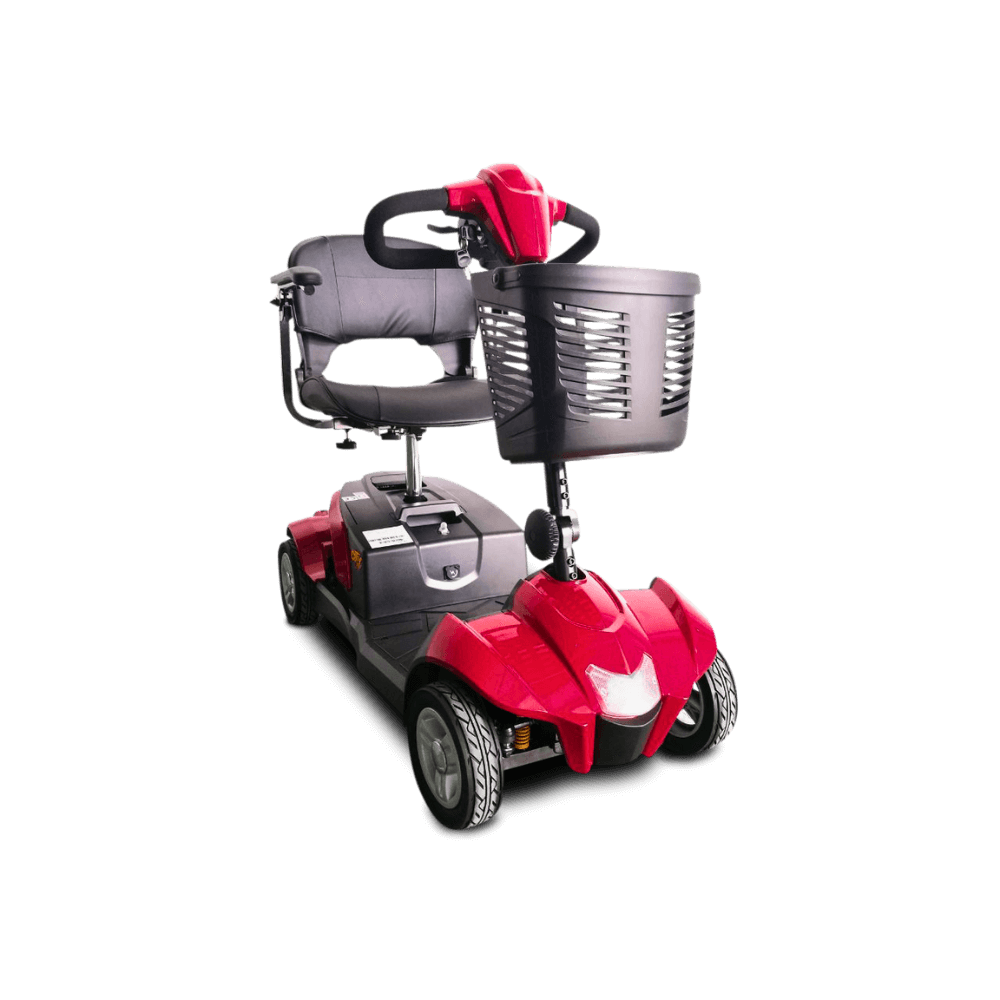 Red CityCruzer Mobility Scooter Open Box Side View