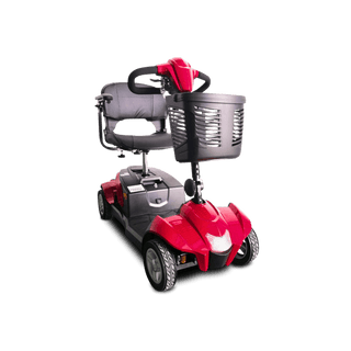 Red CityCruzer Mobility Scooter Open Box Side View