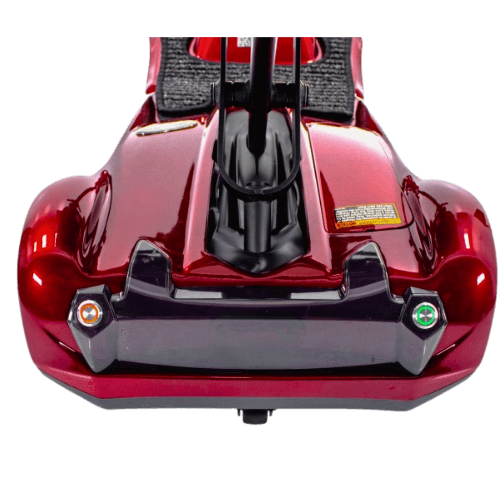 Red Transport AF+ Mobility Scooter Open Box Rear View