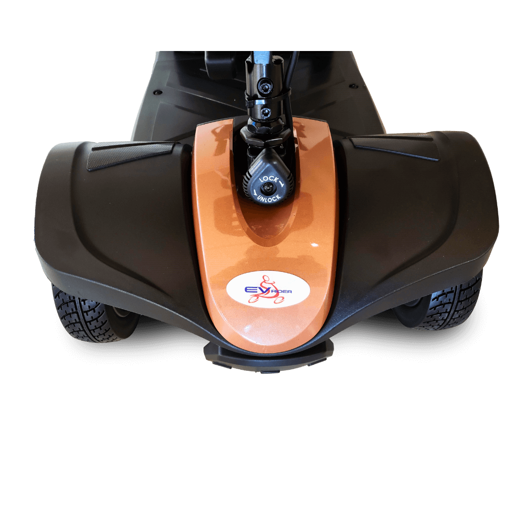 Rose Gold MiniRider Lite Portable Mobility Scooter Back View