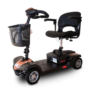 Rose Gold MiniRider Lite Portable Mobility Scooter Open Box Angled View