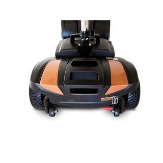 Rose Gold MiniRider Lite Portable Mobility Scooter Open Box Rear Close-up View
