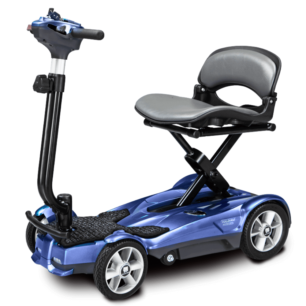 Sapphire Blue Auto Fold Transport 4AF Mobility Scooter