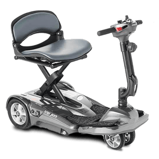 Silver Transport AF+ Mobility Scooter Open Box Angled View