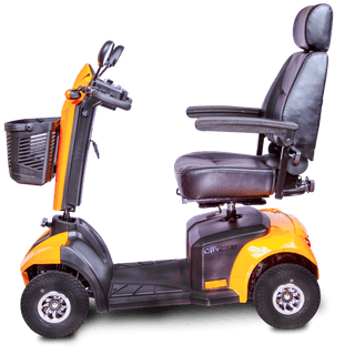 Sunset Orange CityRider Mobility Scooter Side View